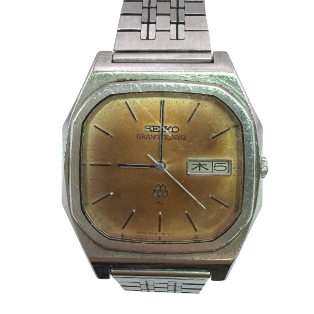 SEIKO 9256-5020 GRAND QUARTZ 3-hand wristwatch, silver